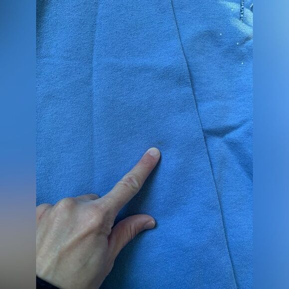 VTG Morning Sun Cardinal Snow Winter Sweatshirt Pullover Blue White Size L XL - Picture 5 of 9